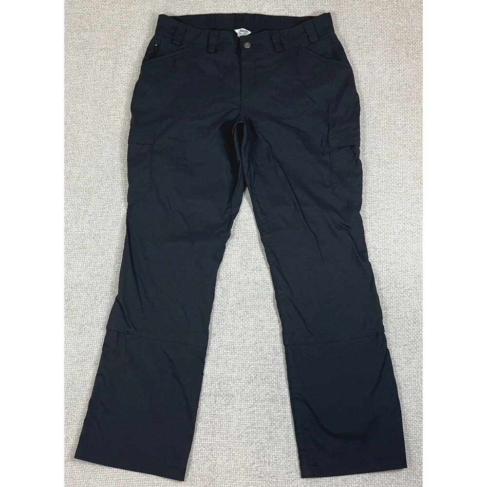 Duluth Trading Co Dry On The Fly Bootcut Cargo Pants Women's 16 Black Stretch